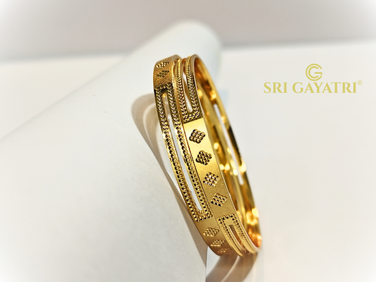 Gold Bangles 2 pcs SGB-205